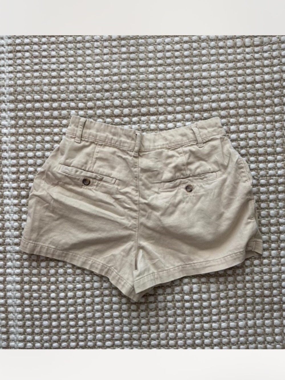 Free People Neutral Pleated Shorts - Picture 3 of 5